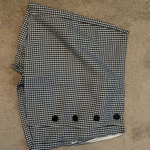 Checker print skort
